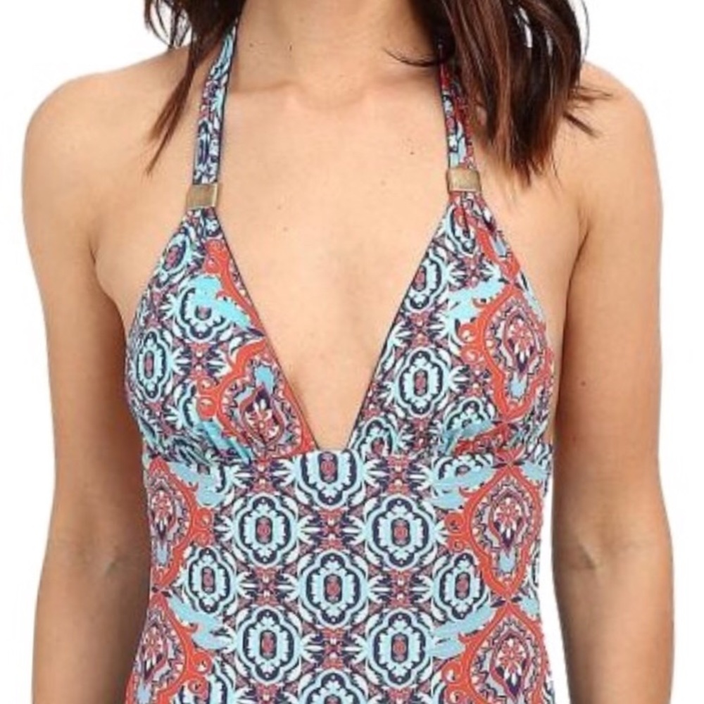 SAHA juno reversible, mint blue red geometrical